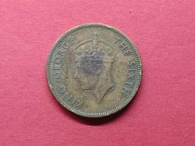 老藏家藏品上世纪外国硬币套币 香港1950年一毫