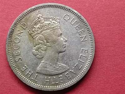 老藏家藏品上世纪外国硬币套币 香港1960年一元