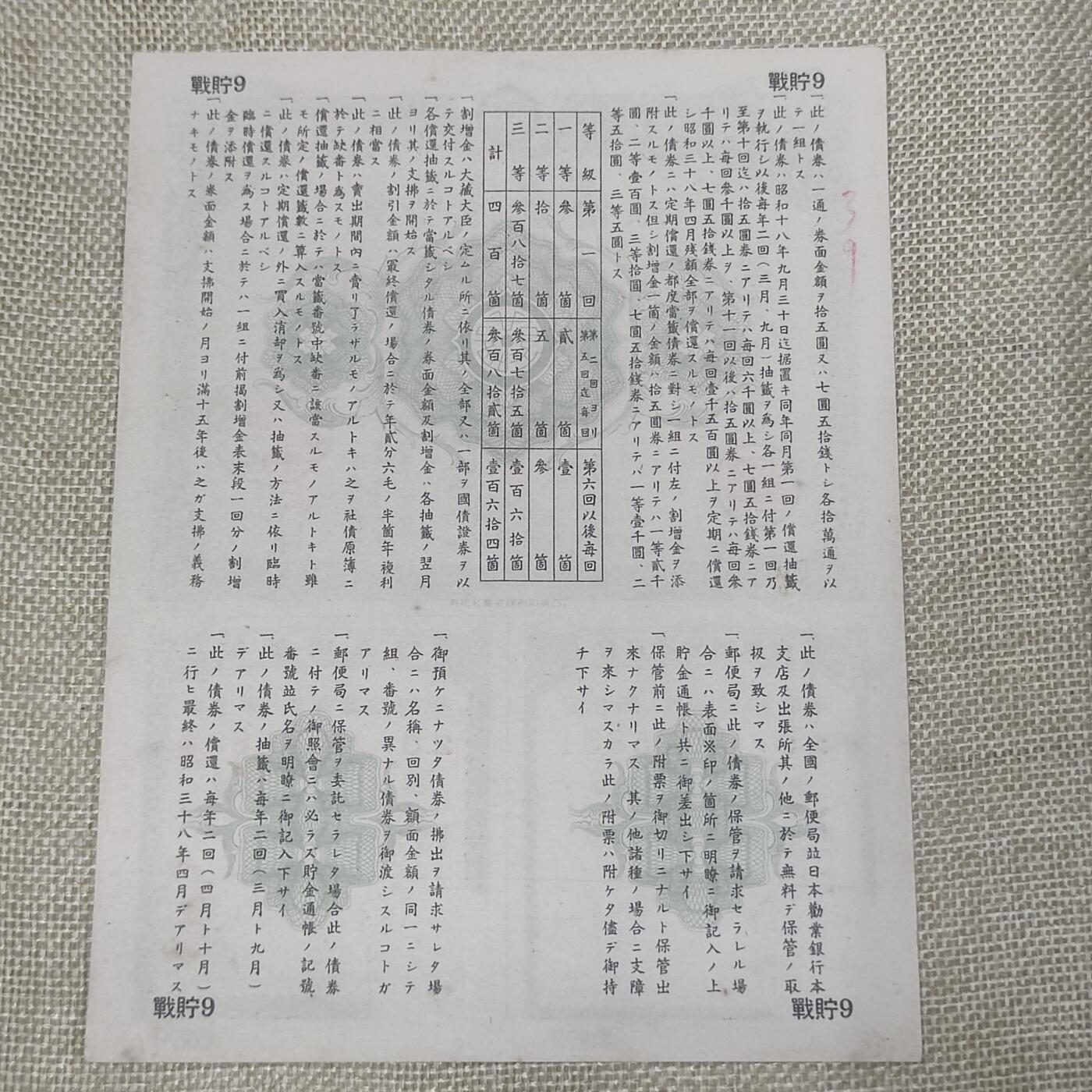 PCAI钱币22-13钱币小专场 大东亚战争战时贮蓄券