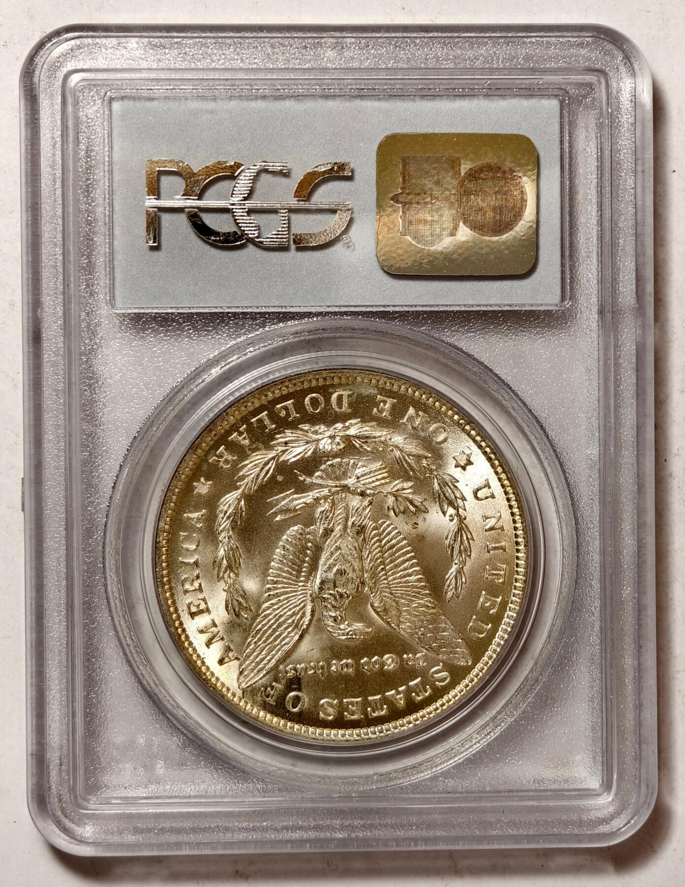 紫瑗钱币——第436期 美国 1921年  摩根 1美元 银币 PCGS MS64 老盒