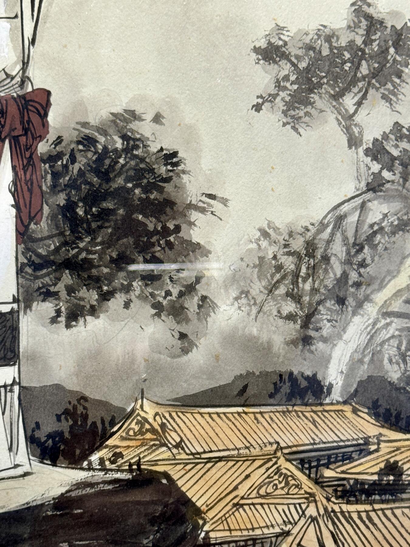 白泽拍卖卡牌手绘专场第8期（露深花气冷，霜降蟹膏肥） 2018 聂秀公手绘画 诸葛亮 已装裱