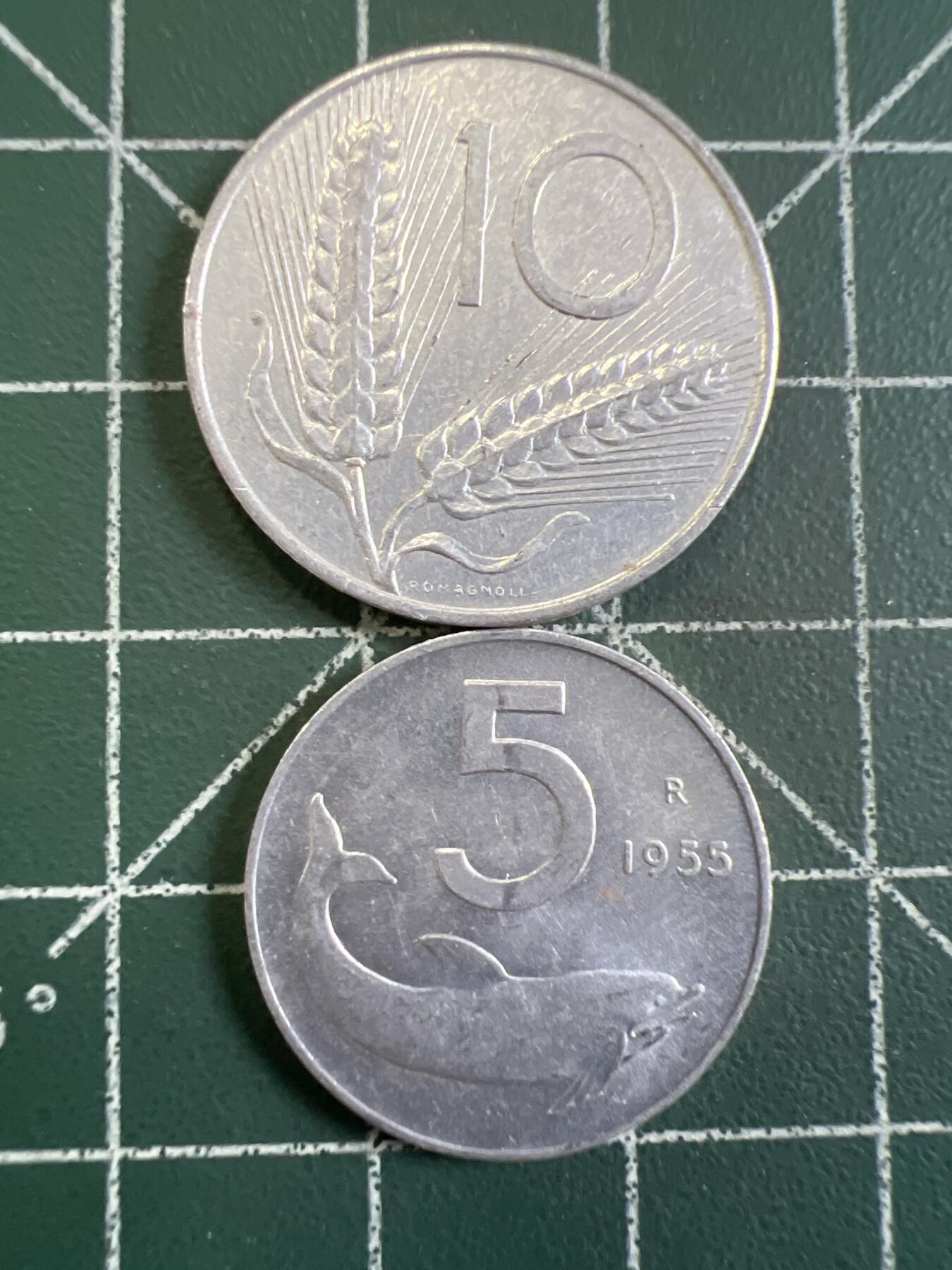 第731期  硬币专场 （无押金，捡漏，全场50包邮，偏远地区除外，接收代拍业务，本店十天发一次货） 意大利硬币2枚