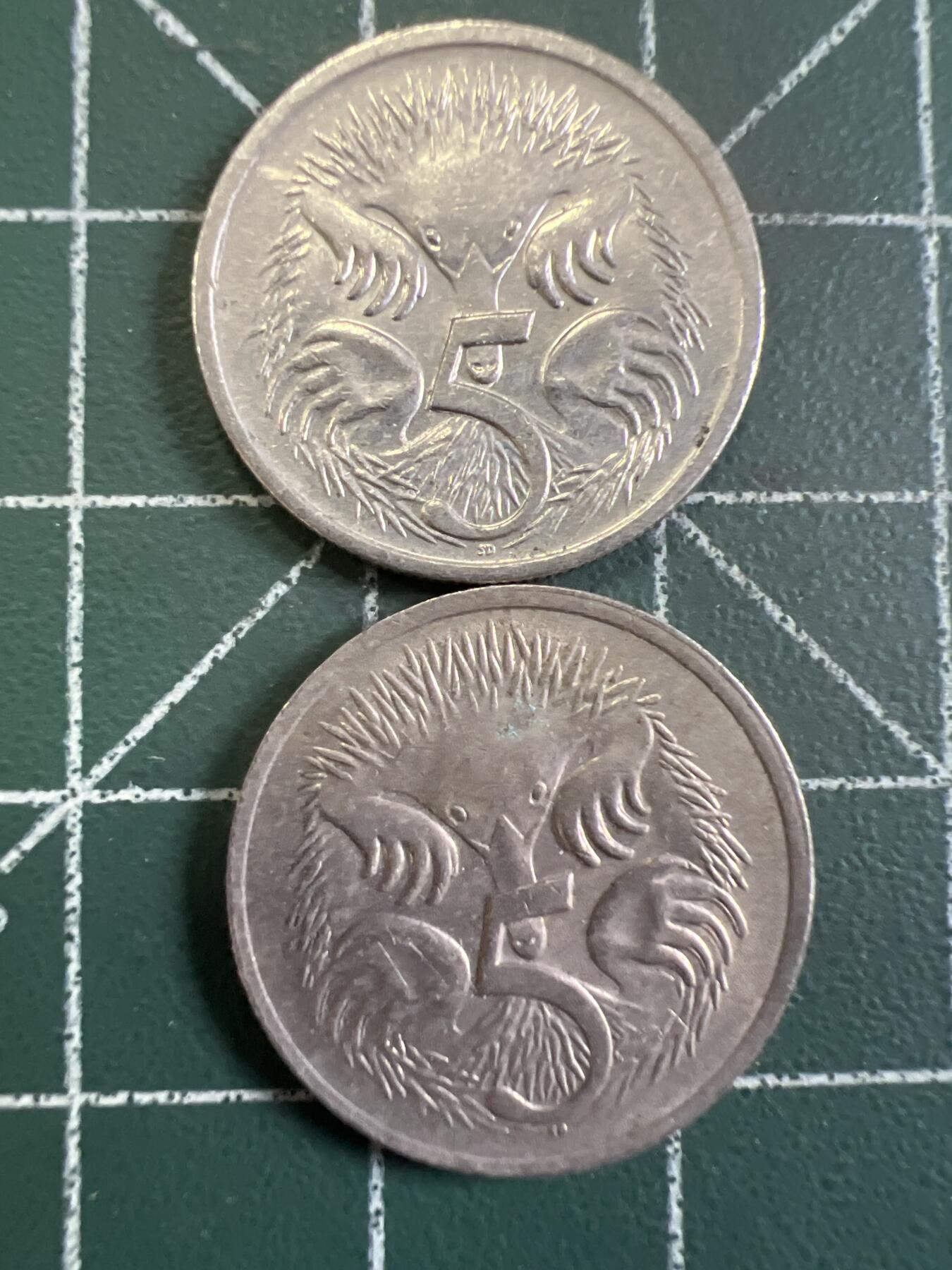 第731期  硬币专场 （无押金，捡漏，全场50包邮，偏远地区除外，接收代拍业务，本店十天发一次货） 澳大利亚5分  两种不同