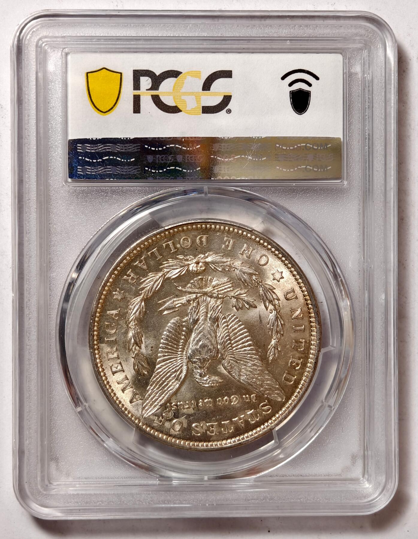 紫瑗钱币——第434期 美国 1921年 摩根 大头妹1美元 银币 PCGS MS64