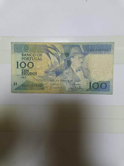 【20241018】非全新纸币第178场 - 葡萄牙100埃斯库多