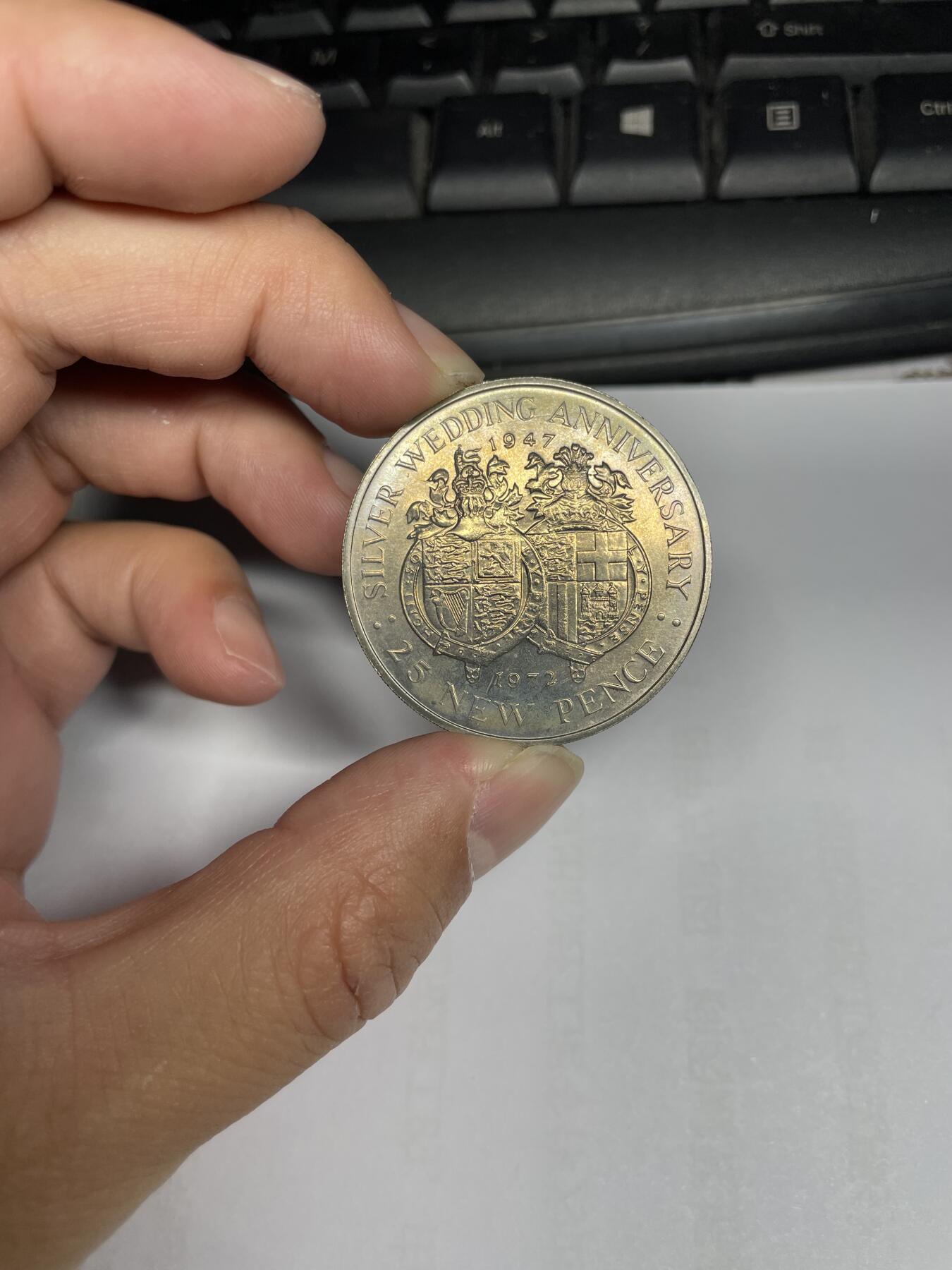 每日一拍，2024年集古藏今外币拍卖第十六期-第6场—（总第156拍），可以寄存60天，满160元包邮。 1972年直布罗陀25便士
