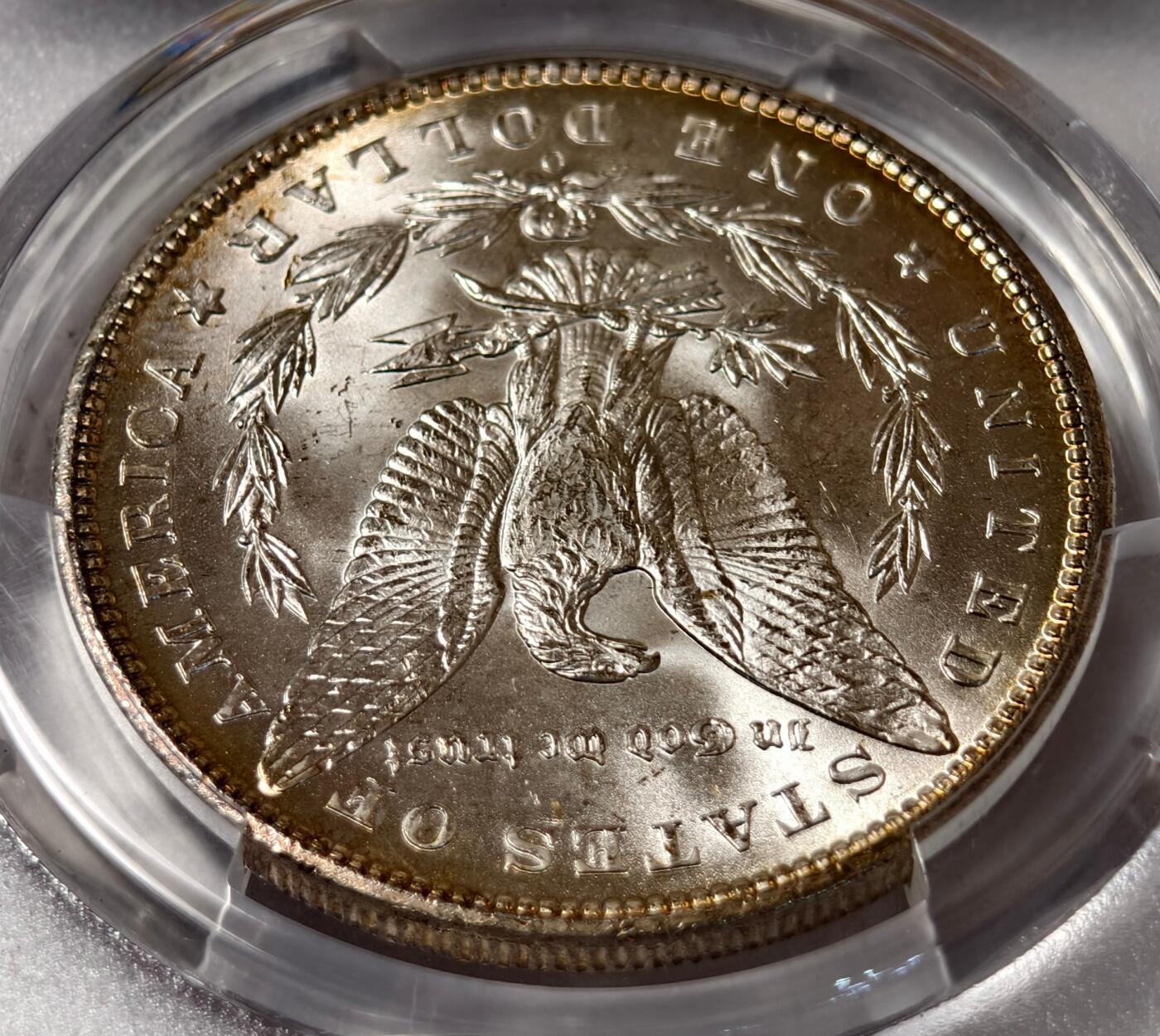 紫瑗钱币——第434期 美国 1898年 O版 摩根 大头妹1美元 银币 PCGS MS63