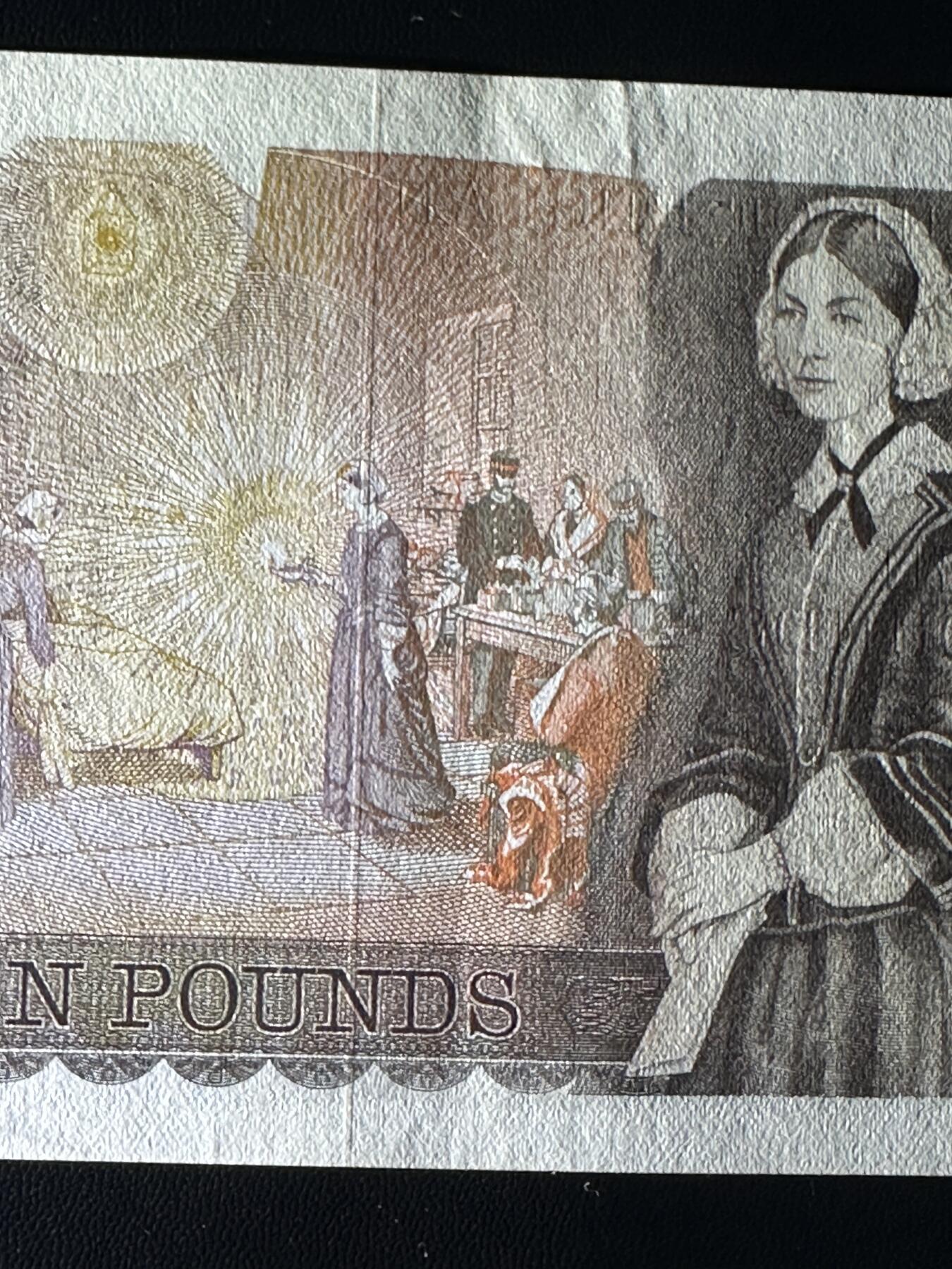 外钞收藏家》第四百二十七期 英国D序列10镑 AU品相
