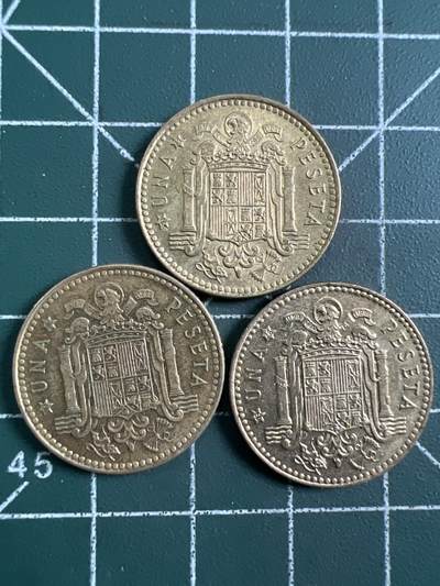 第732期  硬币专场 （无押金，捡漏，全场50包邮，偏远地区除外，接收代拍业务，本店十天发一次货） 西班牙1比塞塔  3枚