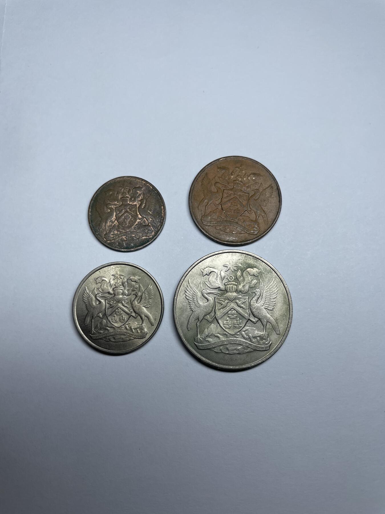 每日一拍，2024年集古藏今外币拍卖第十六期-第7场—（总第157拍），可以寄存60天，满160元包邮。 特立尼达和多巴哥4枚