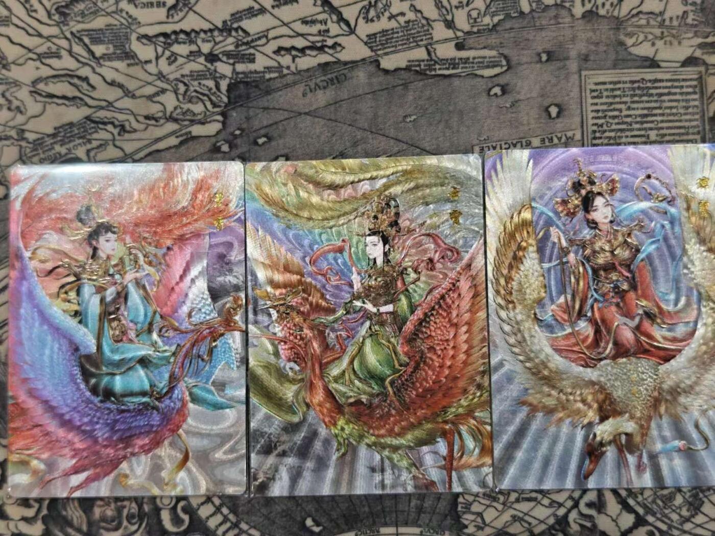 龍虎8 ）（周二晚上开拍，周六晚上20：30结拍） 冷粗卡3张 杆子-三霄仙子一套