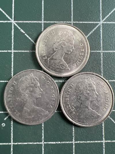 第732期  硬币专场 （无押金，捡漏，全场50包邮，偏远地区除外，接收代拍业务，本店十天发一次货） 加拿大十分  3枚