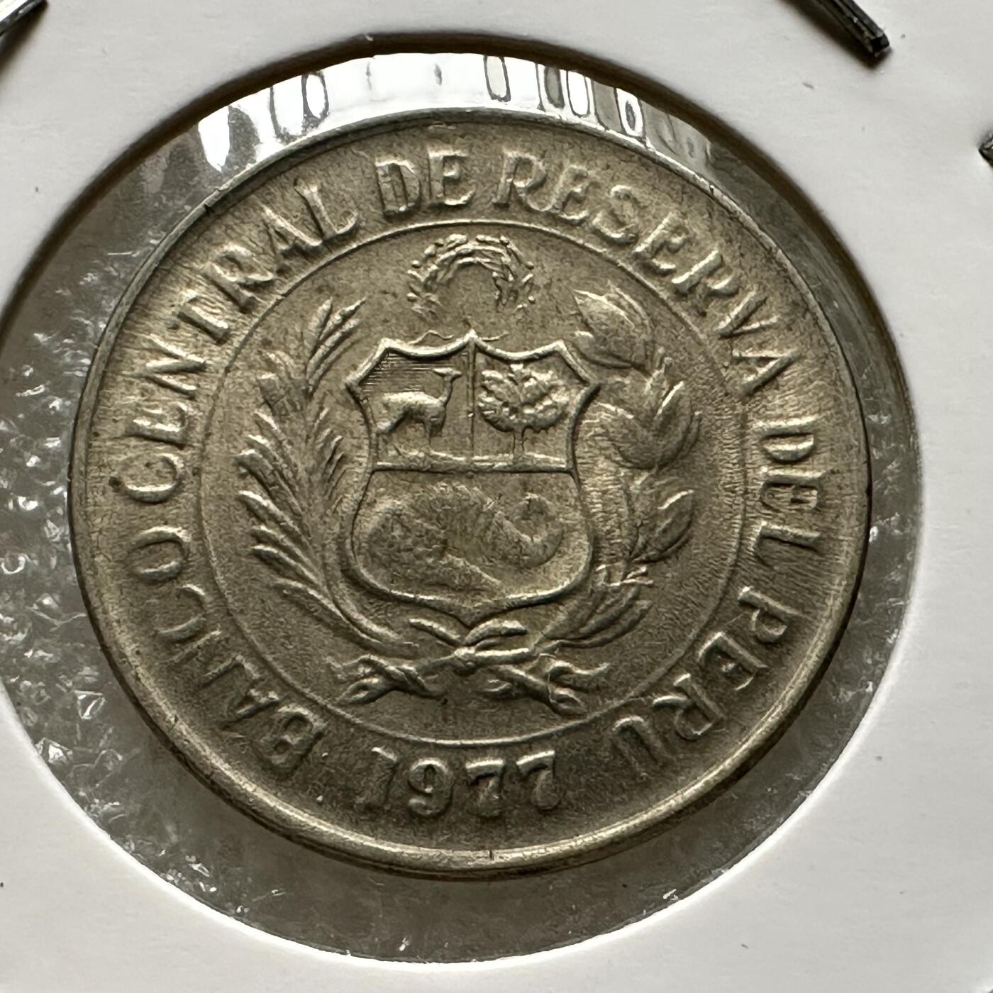 🌹外币初藏🌹🐯第88场 征集拍品 极速上拍 秘鲁1977年五索尔
