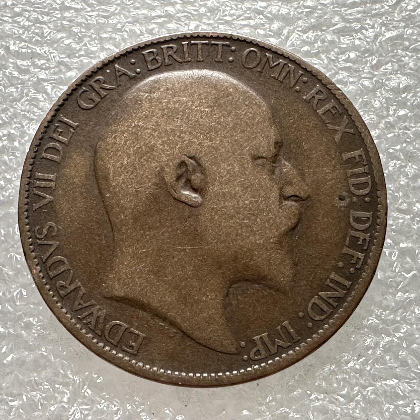 🌹外币初藏🌹🐯第88场 征集拍品 极速上拍 英国1908年1/2便士