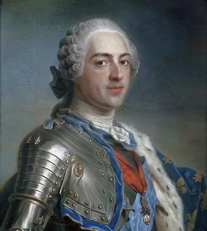 法国1744年 路易十五高浮雕精制超大铜章 75MM 68克