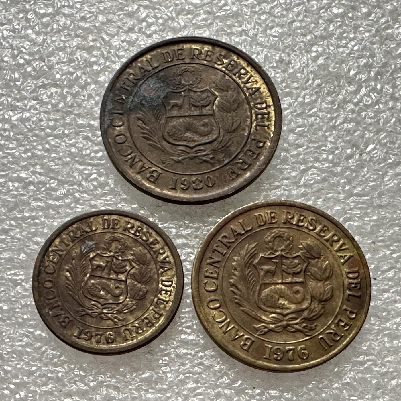 🌹外币初藏🌹🐯第88场 征集拍品 极速上拍 秘鲁3枚