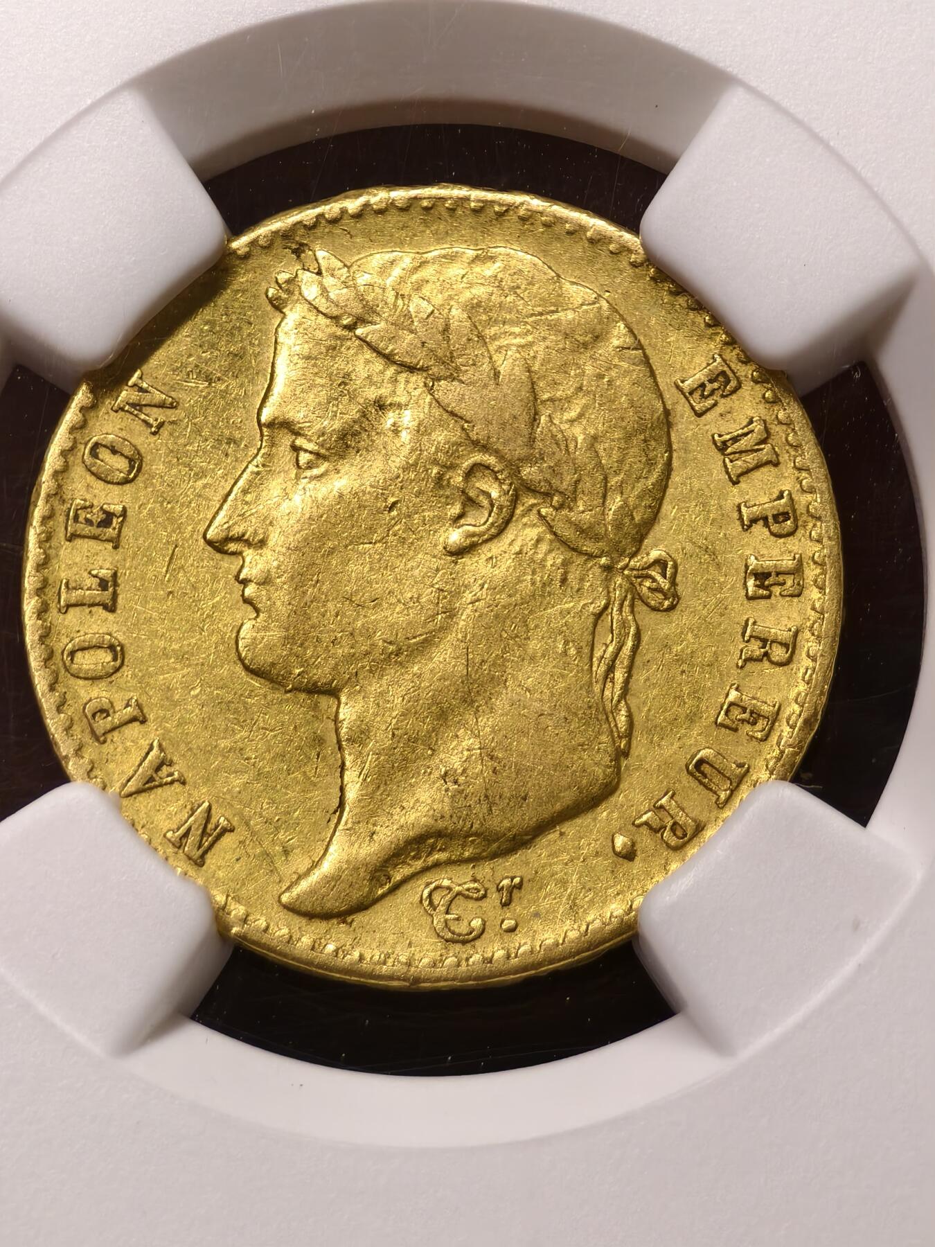 NGC-AUD法国1815年拿破仑“百日王朝”20法郎金币