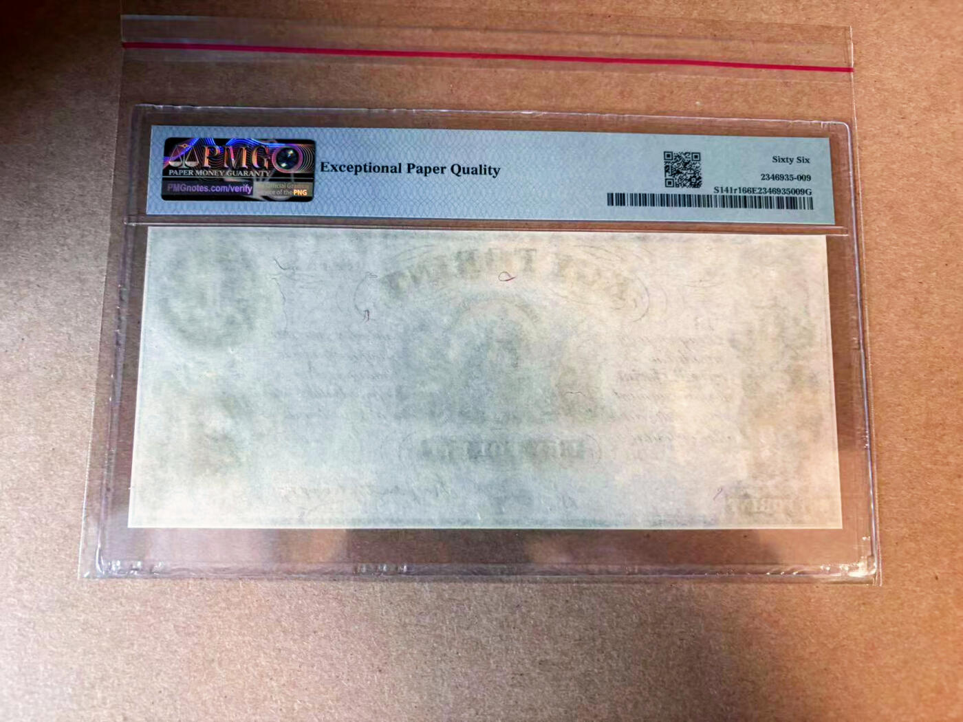 【Blue Auction】✨世界纸币精拍第563期【精】 匈牙利 1852年1福林 带签名 PMG66EPQ  大票幅 