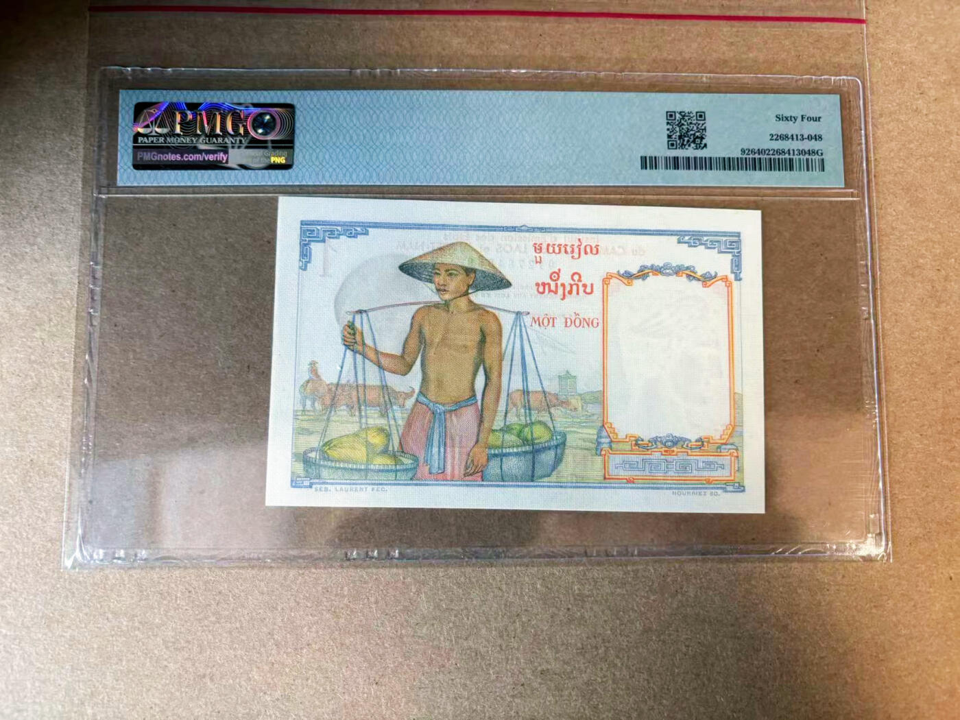 【Blue Auction】✨世界纸币精拍第563期【精】 【无47】法属印支 1953年1皮 PMG64