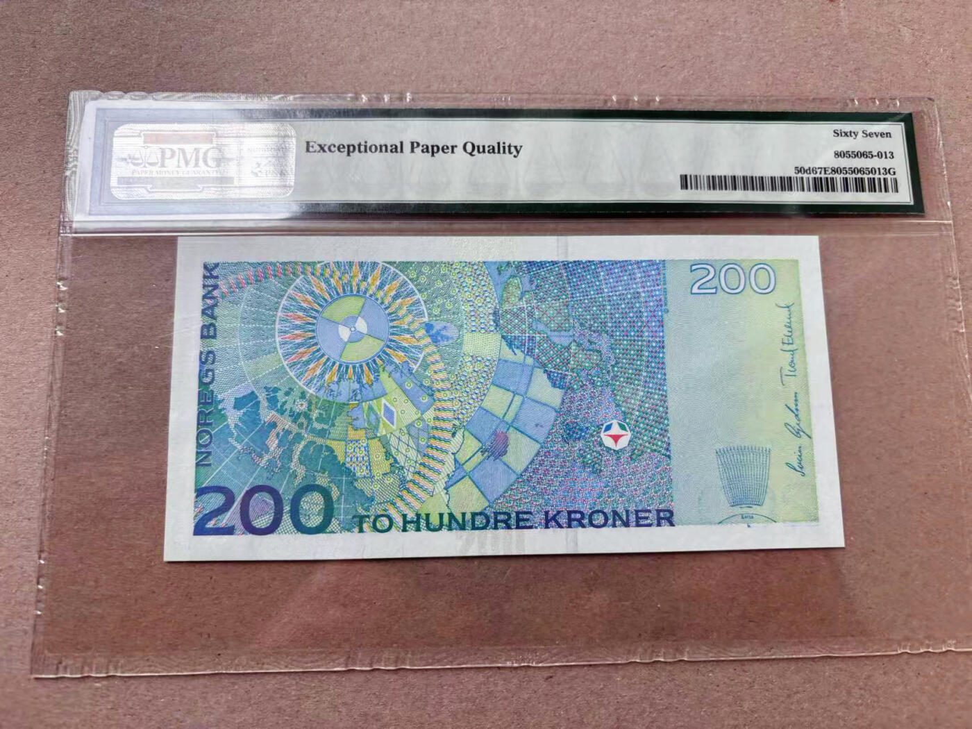 【Blue Auction】✨世界纸币精拍第563期【精】 【p50d 无47】挪威 2006年200克朗 PMG67EPQ 高分