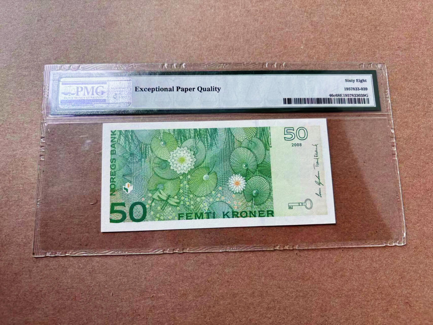 【Blue Auction】✨世界纸币精拍第563期【精】 【p46c】挪威 2008年50克朗 PMG68EPQ 超高分