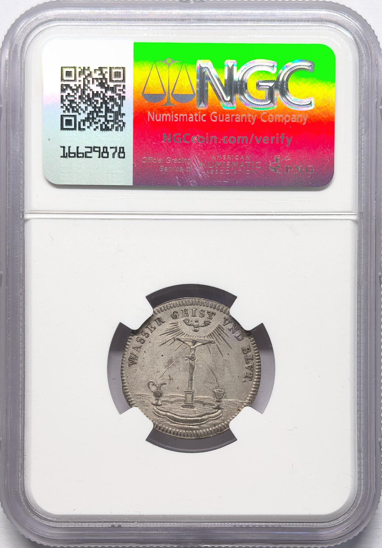 凡希社世界钱币微拍第二百八十六期 1700德国纽伦堡双天使银章NGC-MS63