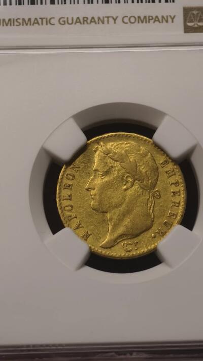 NGC-AUD法国1815年拿破仑“百日王朝”20法郎金币