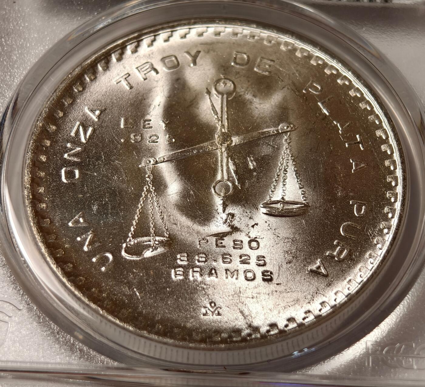 紫瑗钱币——第518期 墨西哥 1979年 MO 天平铸币机纪念币 PCGS MS65
