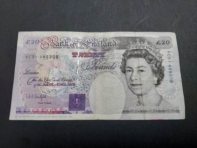  博彦收藏  8月18日 钱币专场 - 英国女皇20镑 流通品