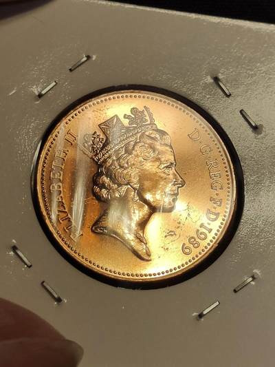 2024年第十二场外国好品散币(免佣金) - 英国🇬🇧1989年2便士(中年高冠青铜版全新品)