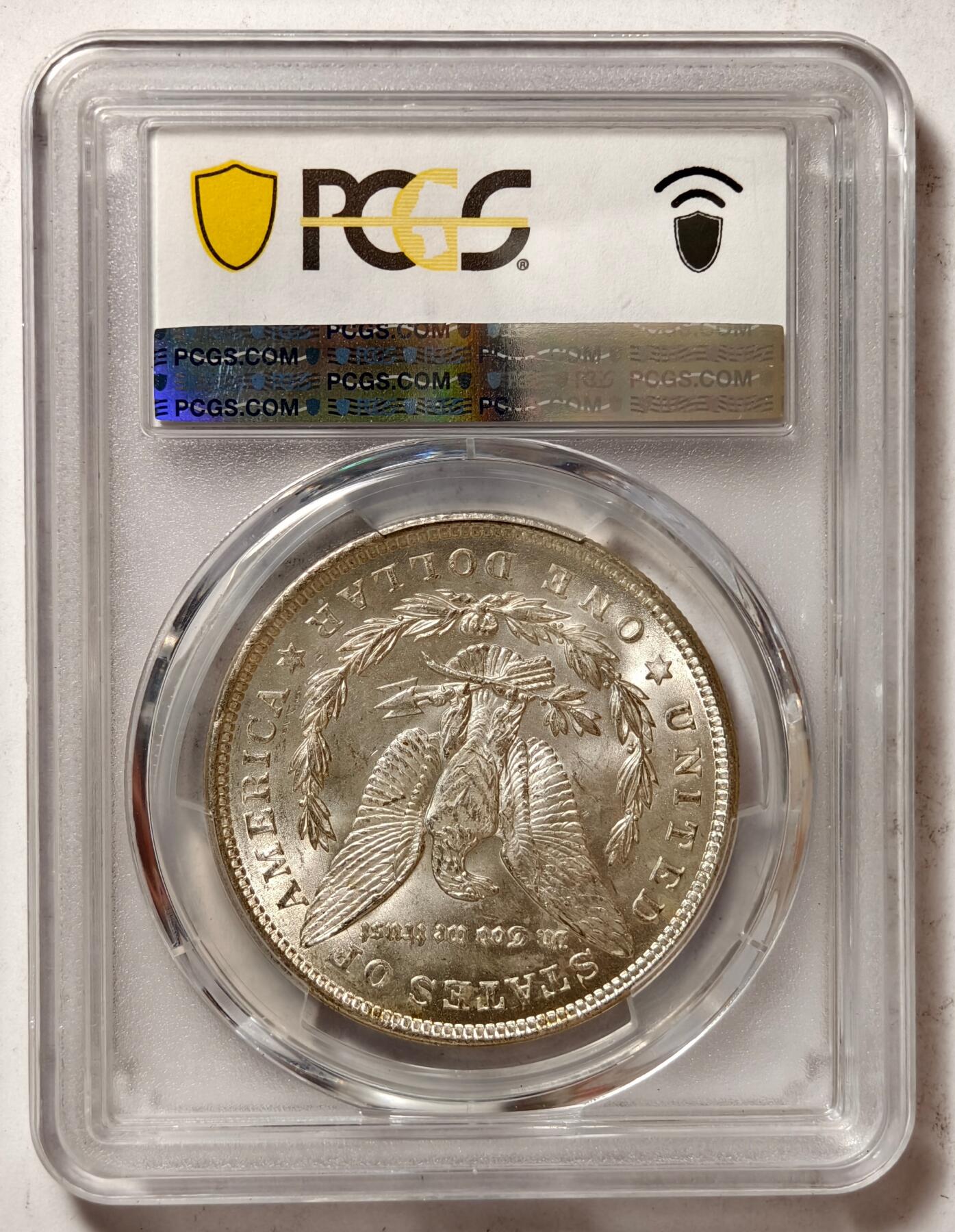 紫瑗钱币——第456期 美国 1921年 摩根 大头妹1美元 银币 PCGS MS64