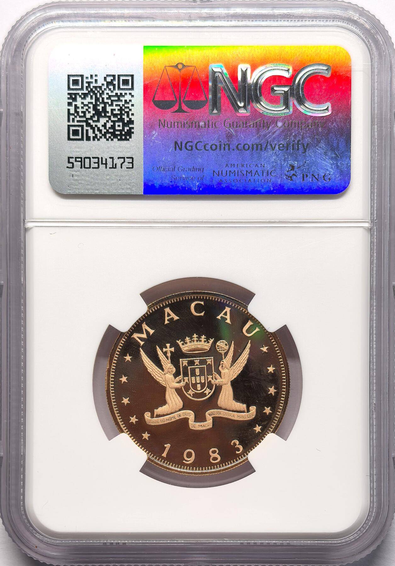 凡希社世界钱币微拍第二百八十六期 1983澳门癸亥年二师兄1000元金币NGC-PF68UC，首轮生肖双龙头之一，15.976g，917金。