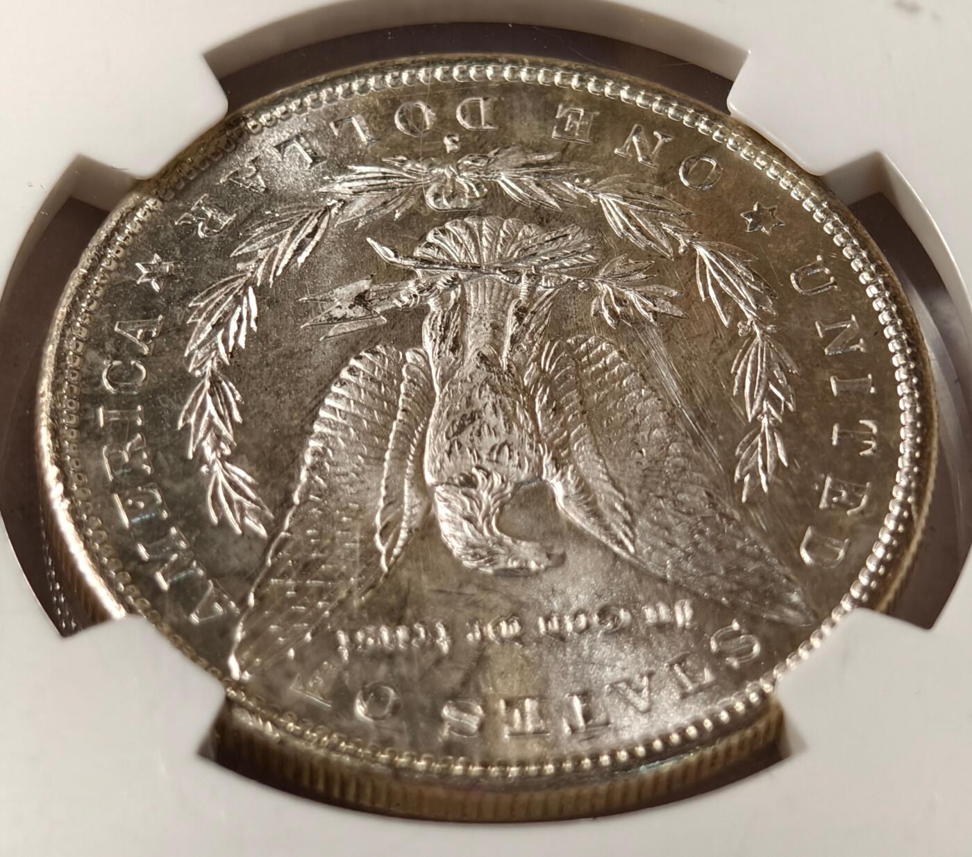 紫瑗钱币——第520期 美国 1879年 S版  摩根 大头妹1美元 银币 NGC MS64