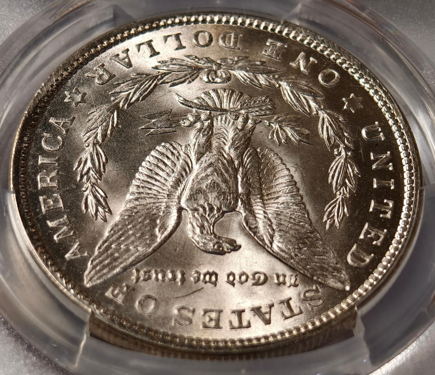 紫瑗钱币——第462期 美国 1921年 摩根 大头妹1美元 银币 PCGS MS65