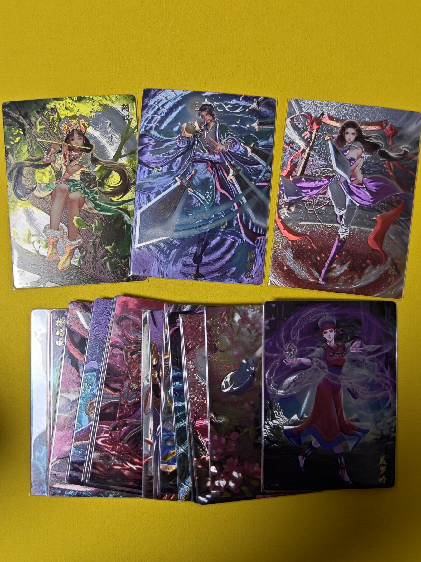 玩卡战线超级大甩拍第15期（好物、稀缺、镇册之宝） 卡玩帕克-仙剑奇侠传·第2弹18张光刻全，阿奴、酒剑仙、林月如等