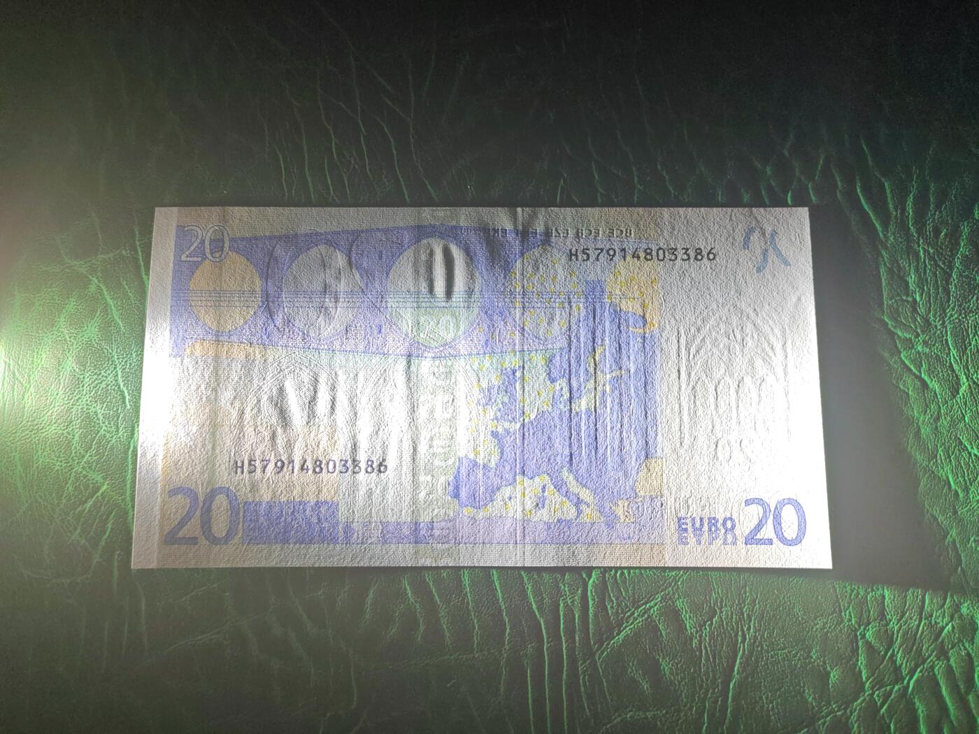 欧盟纸币Euro H冠斯洛文尼亚（稀有冠）2002版三签20欧元 全新UNC