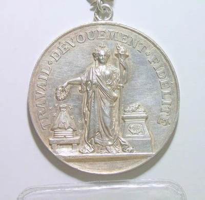 法国1893年 女神站像高浮雕精制大银章 42MM 22.2克 - 法国1893年 女神站像高浮雕精制大银章 42MM 22.2克