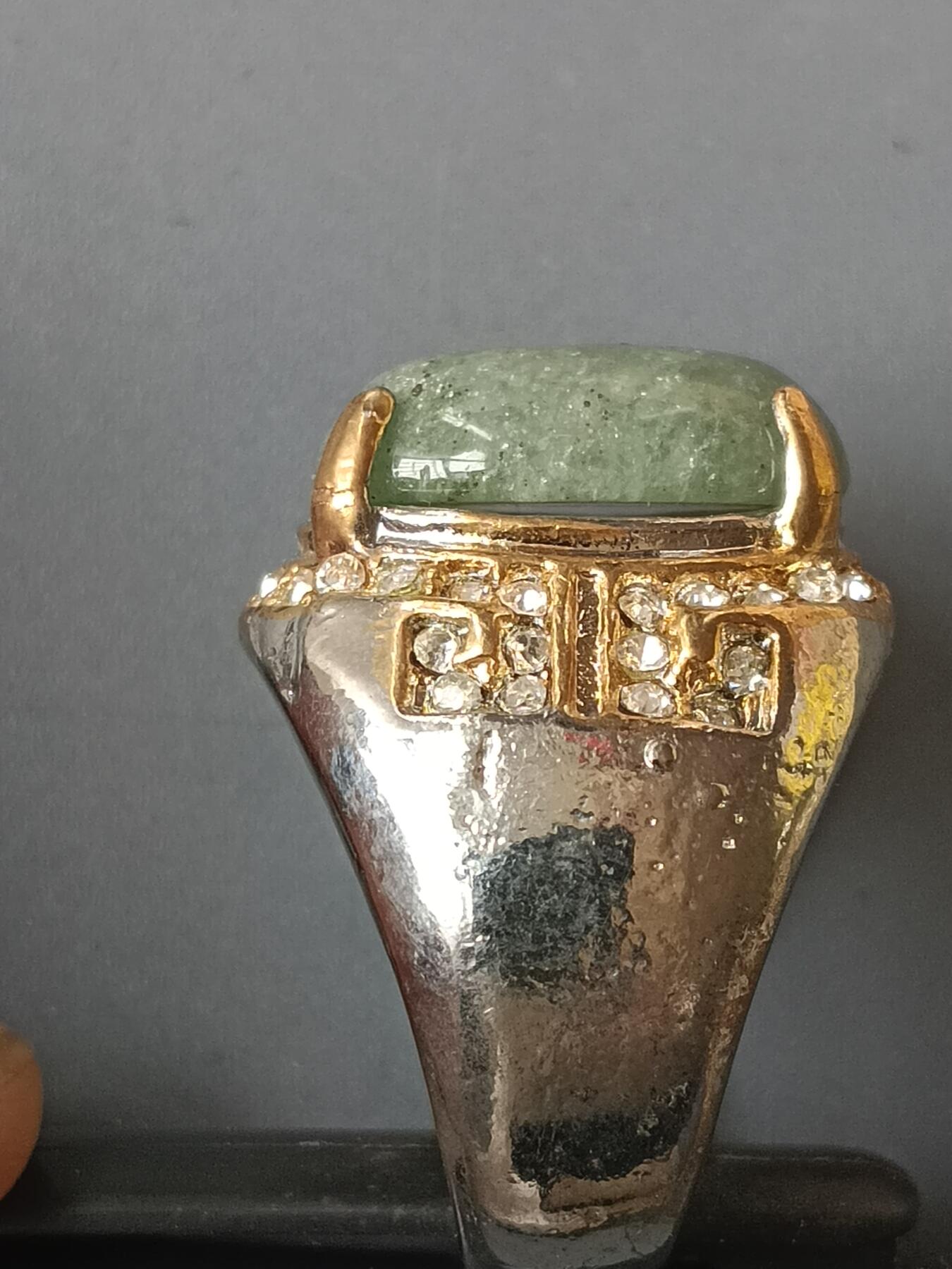 十五期新疆小崔一丝路钱币中亚回流饰品拍卖 中亚回流天然石戒指