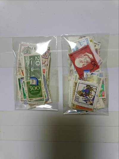 【20241024】邮票和纸质印刷品第3场 - 2袋邮票，盖销票和信销票，有重复，编号5和6