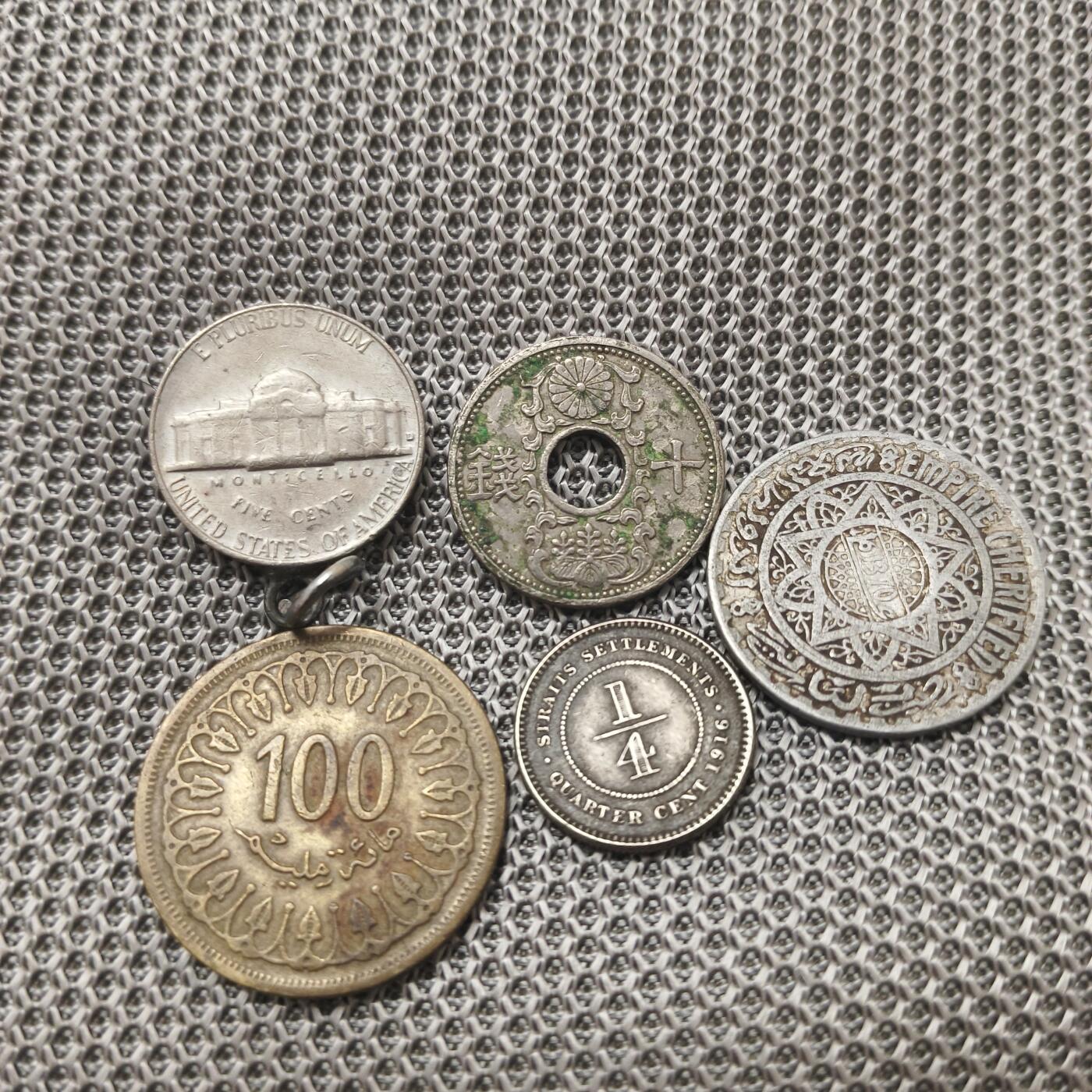 银币-章牌 硬币五枚 