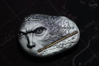 CSIS-GREAT评级精品钱币拍卖第二百六十九期 喀麦隆2024年《西游记》齐天大圣孙悟空仿古异形镀金纪念银币