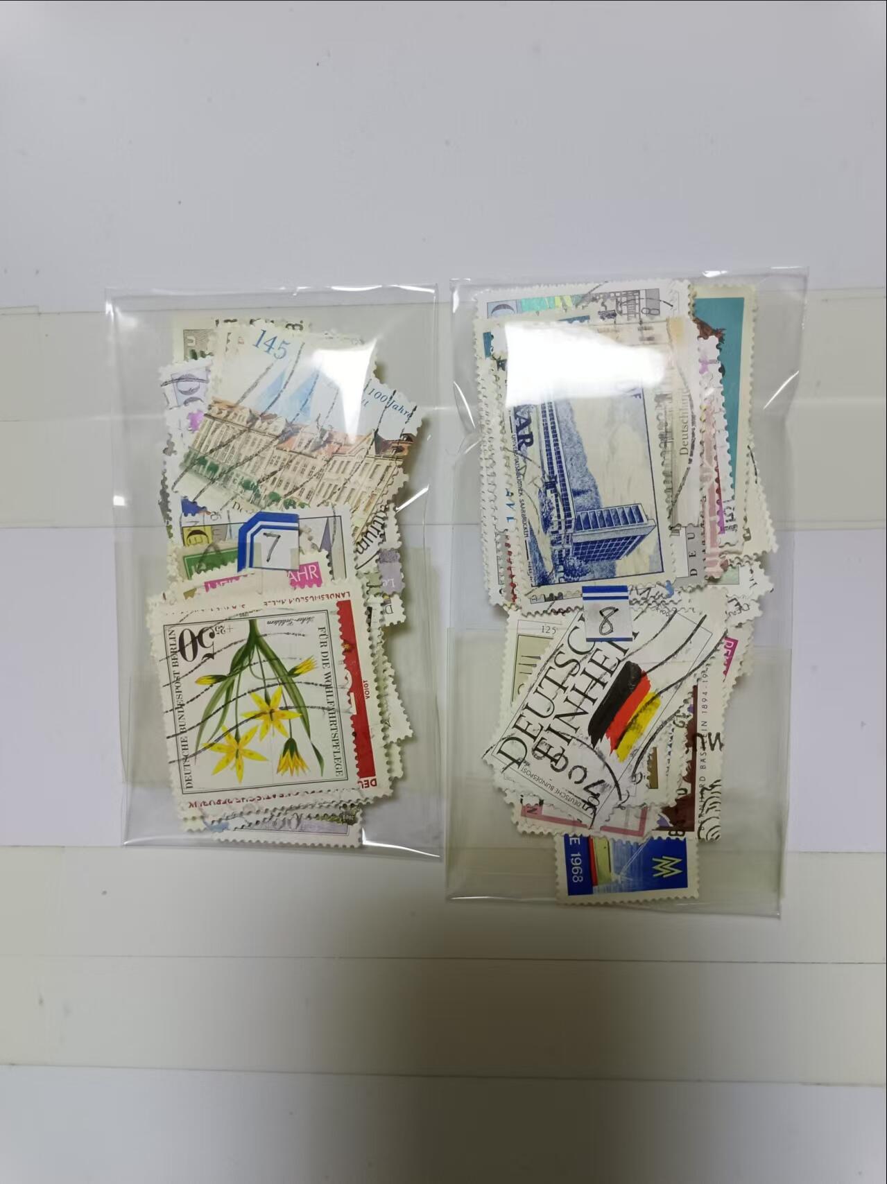 【20241024】邮票和纸质印刷品第3场 2袋邮票，盖销票和信销票，有重复，编号7和8