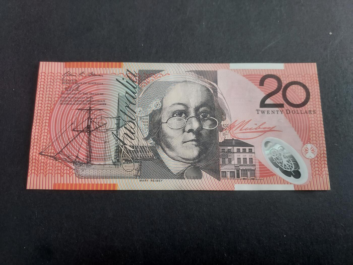 博彦收藏 1月21日 8点钱币专场 澳洲 20元 UNC95品