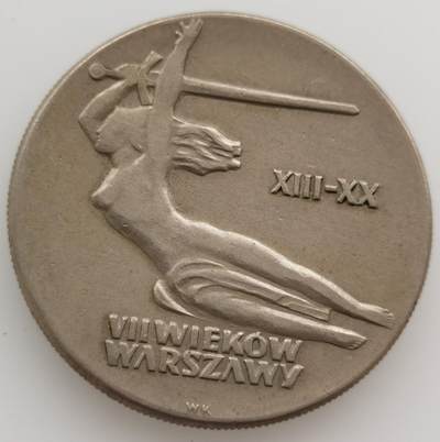 国外散币银币场20241023（中拍皆有赠品），晚上九点倒数截拍，每周保底两拍，满百包邮，可寄存半年，喜欢朋友微信扫描二维码可直接参拍 - 少见波兰1965年华沙建城700周年10兹罗提纪念币