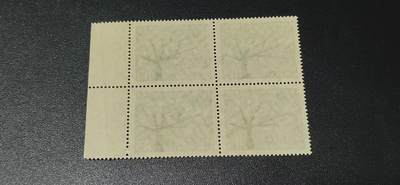 德国邮票专场，都是四方联 德国邮票四方连，1962年发行，欧罗巴  树，品相如图