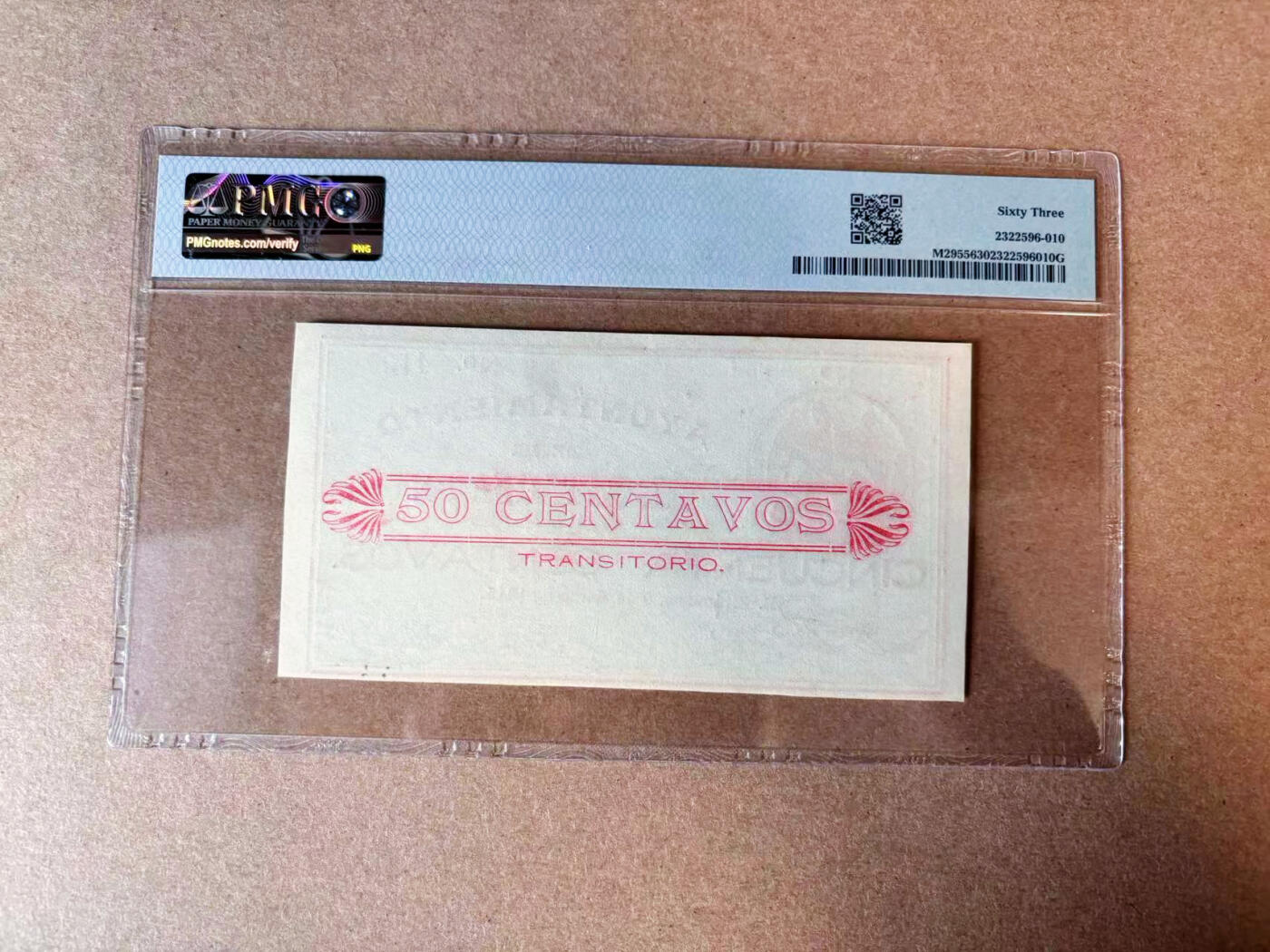 【Blue Auction】✨世界纸币精拍第565期【精】 墨西哥 1915年50分 PMG63
