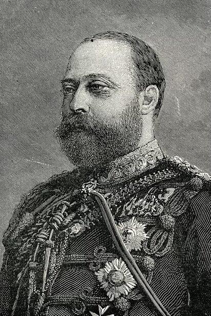 英国1904年 爱德华七世高浮雕精制大合金章 带铭牌 40MM