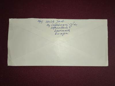 联合阁邮币社™ ——“首日封，0佣金”多多支持 丹麦1963年 实寄航空邮封