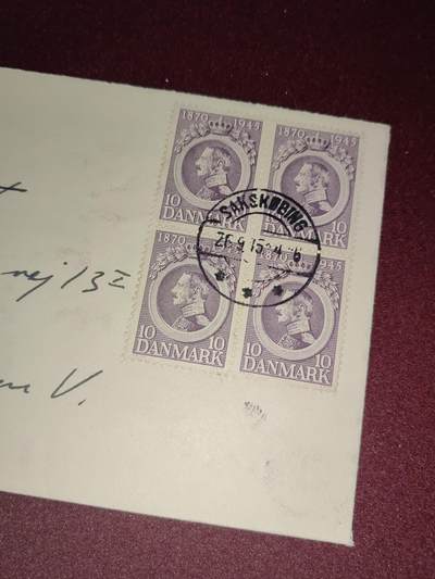 联合阁邮币社™ ——“首日封，0佣金”多多支持 丹麦1945 克里斯钦十世