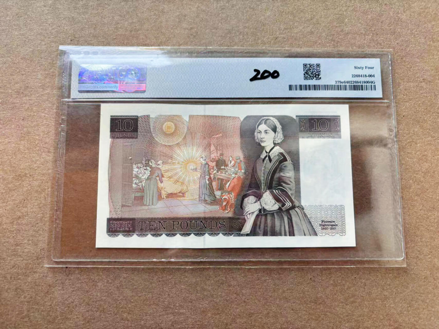 【Blue Auction】✨世界纸币精拍第565期【精】 英国 1988-91年10镑 BWC印制 PMG64